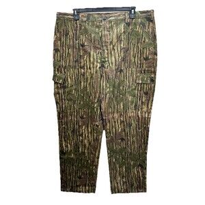 Vintage Liberty Pants Size XL Realtree Camo Cargo Adjustable Waist Hunting 90s